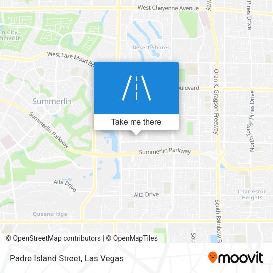 Padre Island Street map