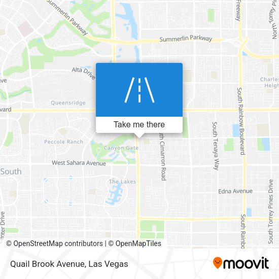 Quail Brook Avenue map