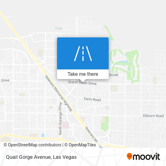 Quail Gorge Avenue map