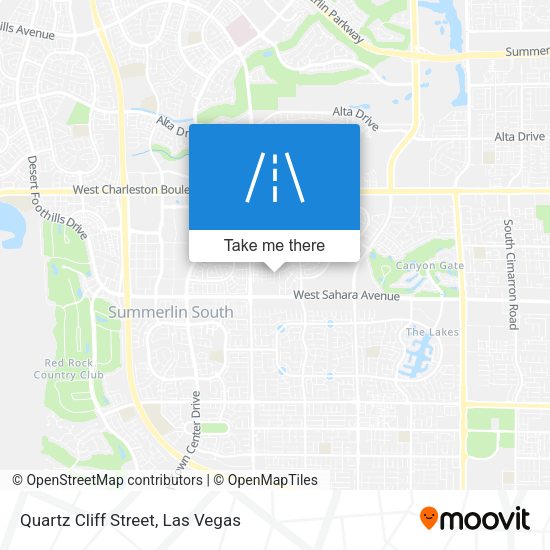 Quartz Cliff Street map
