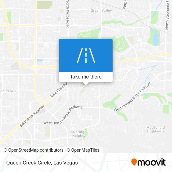 Mapa de Queen Creek Circle