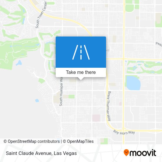 Saint Claude Avenue map