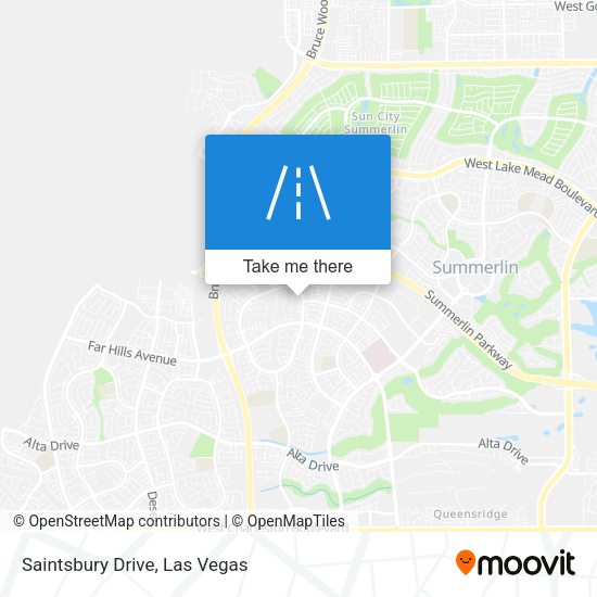 Mapa de Saintsbury Drive