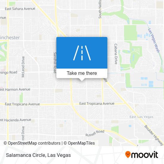 Salamanca Circle map