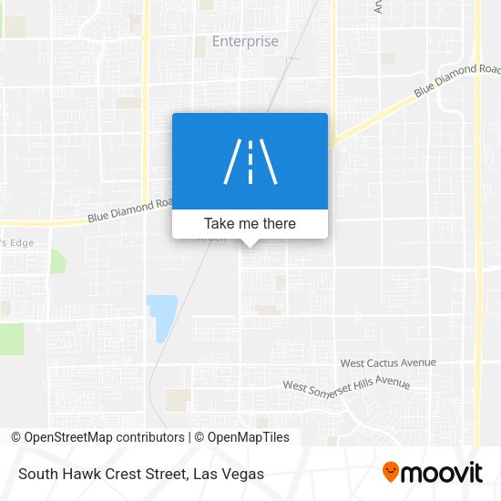 Mapa de South Hawk Crest Street