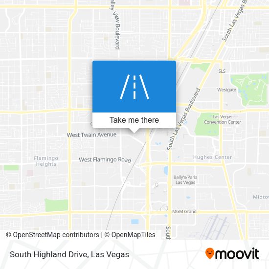 South Highland Drive map