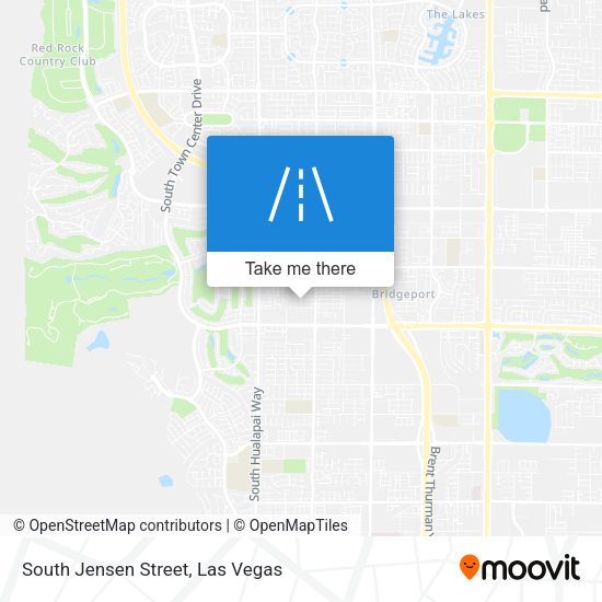 South Jensen Street map