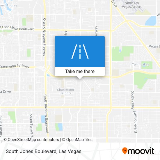 Mapa de South Jones Boulevard