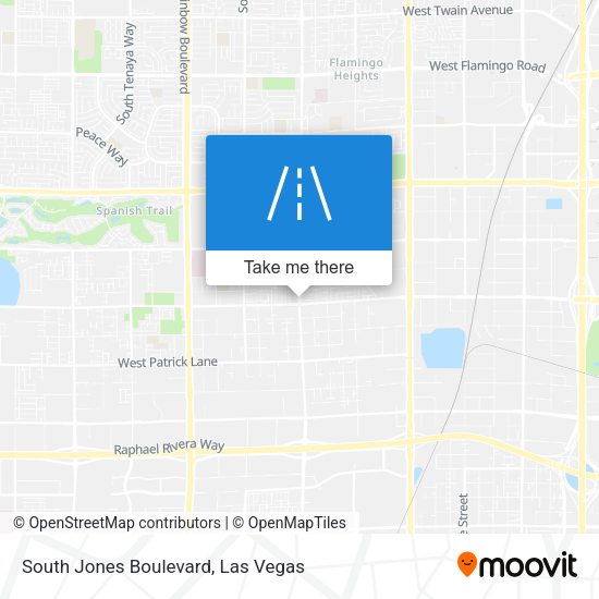 South Jones Boulevard map