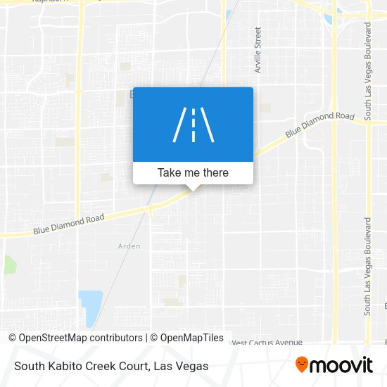 South Kabito Creek Court map