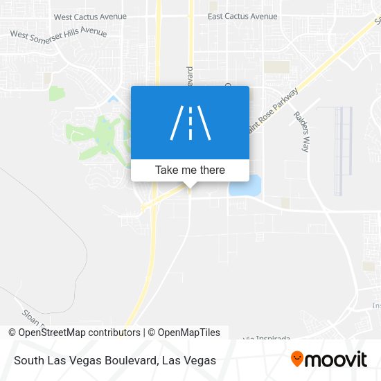 South Las Vegas Boulevard map