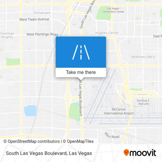 Mapa de South Las Vegas Boulevard