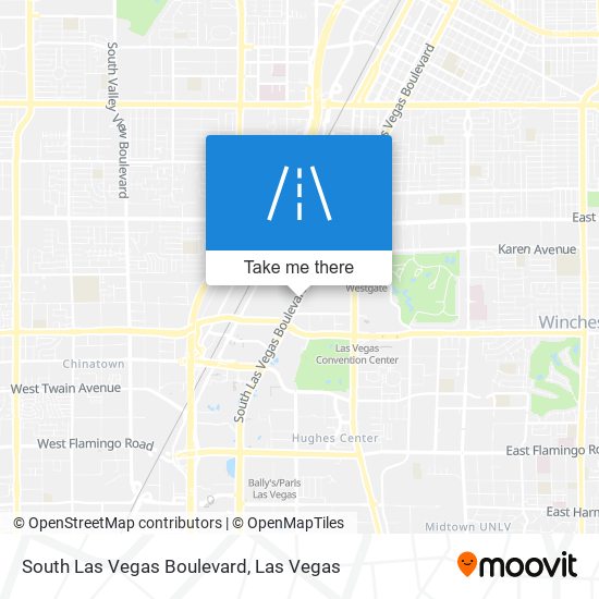 South Las Vegas Boulevard map