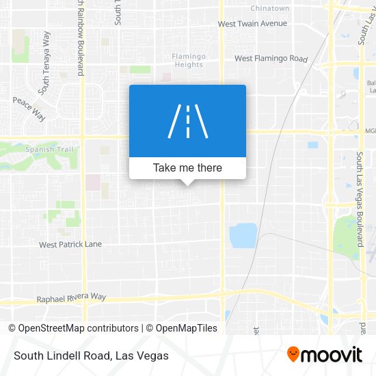 South Lindell Road map