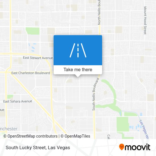 South Lucky Street map