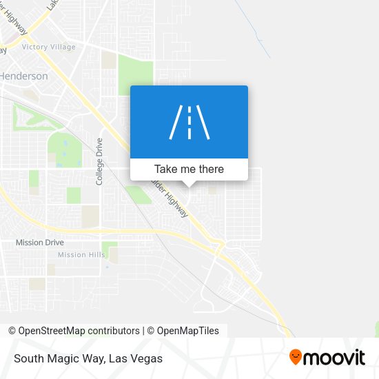South Magic Way map