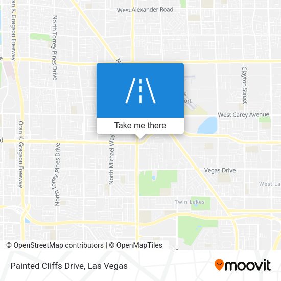 Mapa de Painted Cliffs Drive