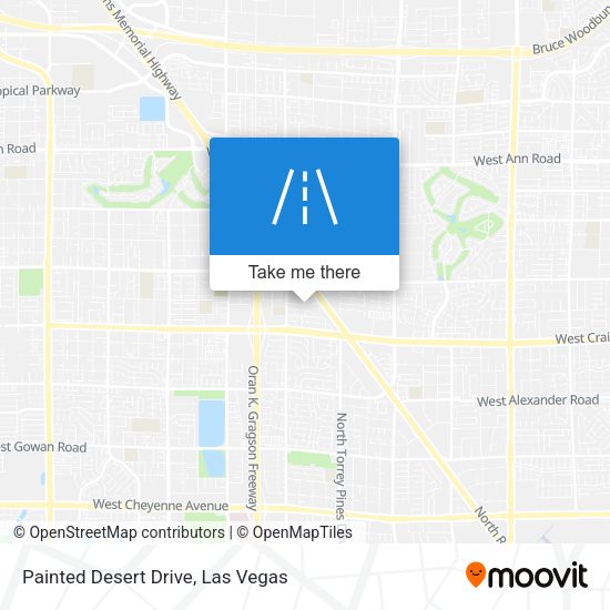 Painted Desert Drive map
