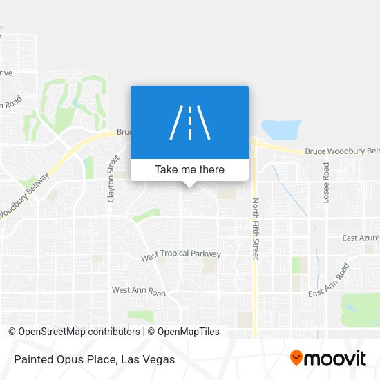 Mapa de Painted Opus Place