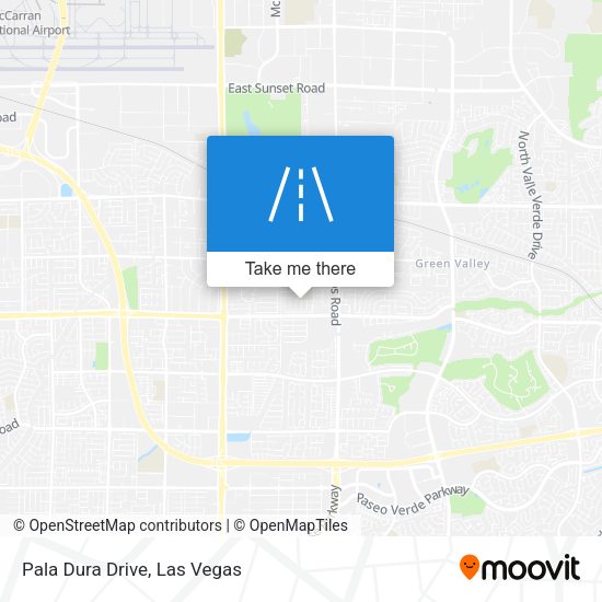 Mapa de Pala Dura Drive