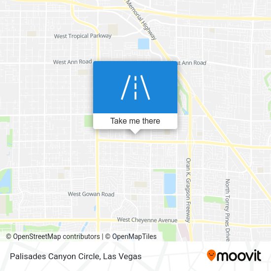 Mapa de Palisades Canyon Circle