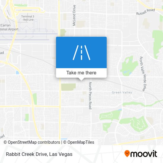 Mapa de Rabbit Creek Drive