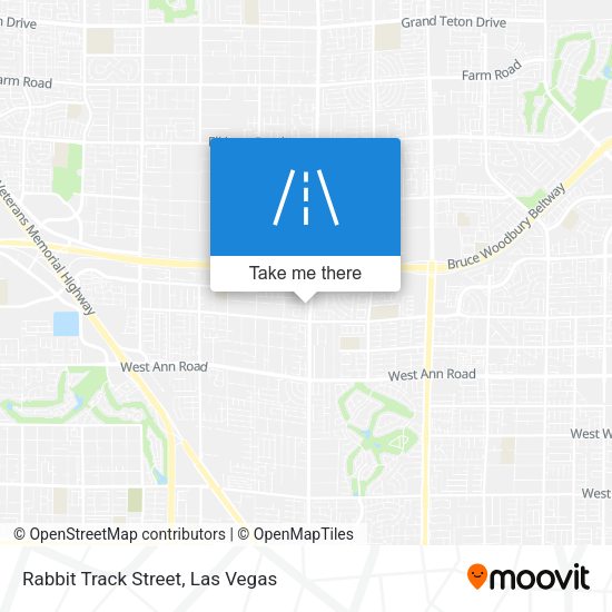Rabbit Track Street map