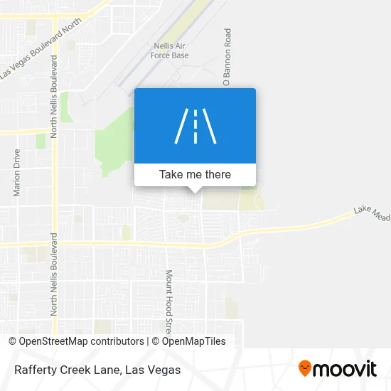 Rafferty Creek Lane map
