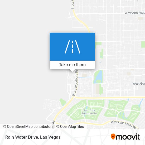Rain Water Drive map
