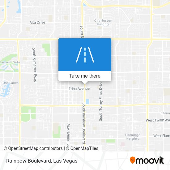 Rainbow Boulevard map