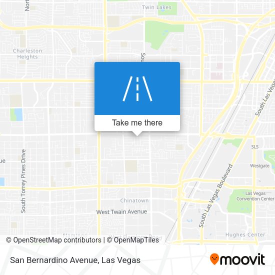 San Bernardino Avenue map