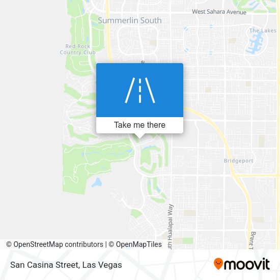 San Casina Street map