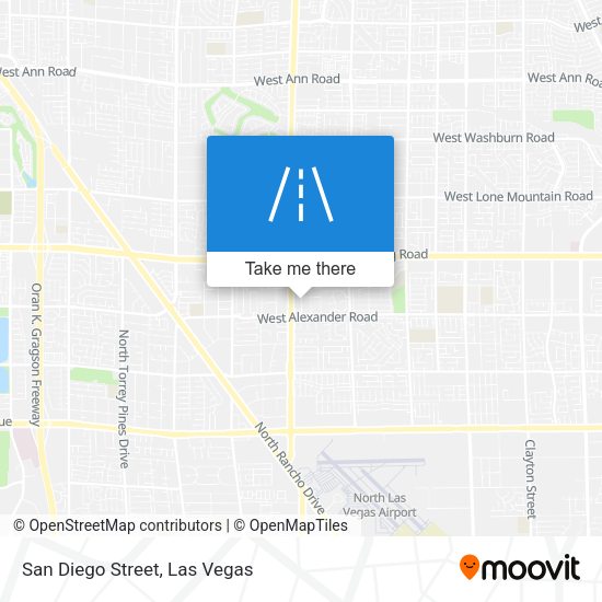 San Diego Street map