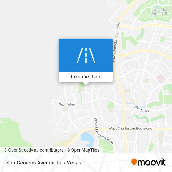 San Genesio Avenue map
