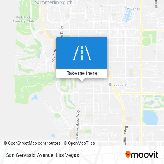 Mapa de San Gervasio Avenue