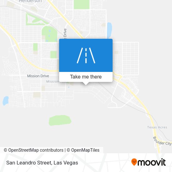 San Leandro Street map