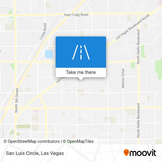San Luis Circle map