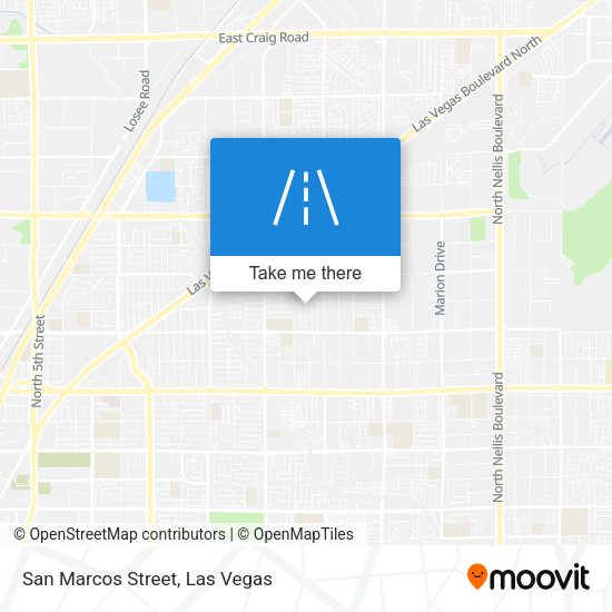 Mapa de San Marcos Street