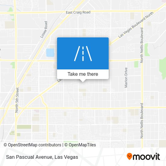 Mapa de San Pascual Avenue