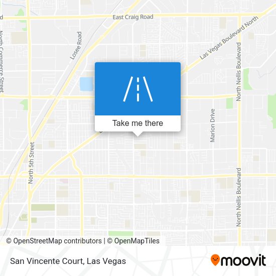 Mapa de San Vincente Court