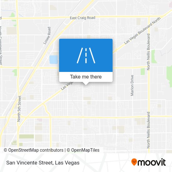 Mapa de San Vincente Street