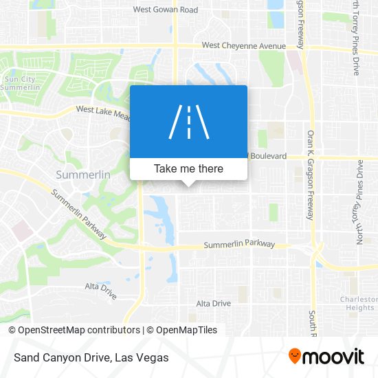 Sand Canyon Drive map