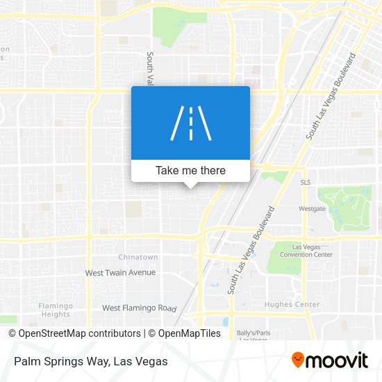 Palm Springs Way map