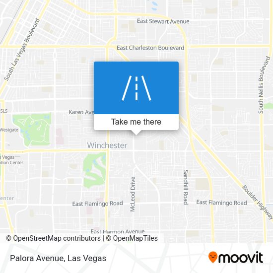 Mapa de Palora Avenue