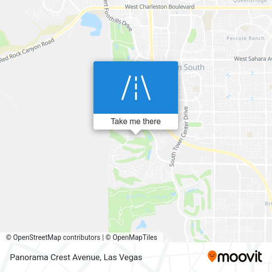 Panorama Crest Avenue map