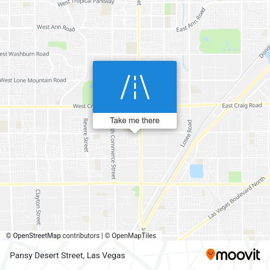 Pansy Desert Street map