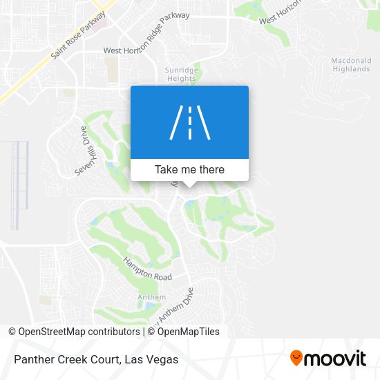 Mapa de Panther Creek Court