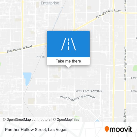 Panther Hollow Street map