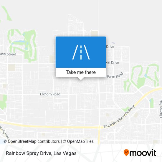 Rainbow Spray Drive map