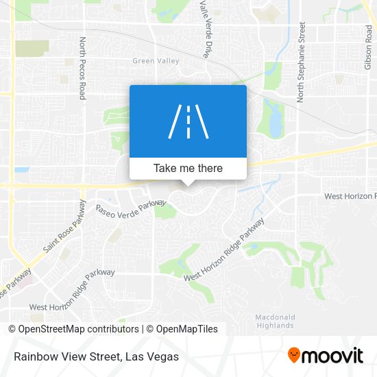 Rainbow View Street map